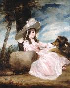 Portrait of Miss Anna Ward with Her Dog, Sir Joshua Reynolds